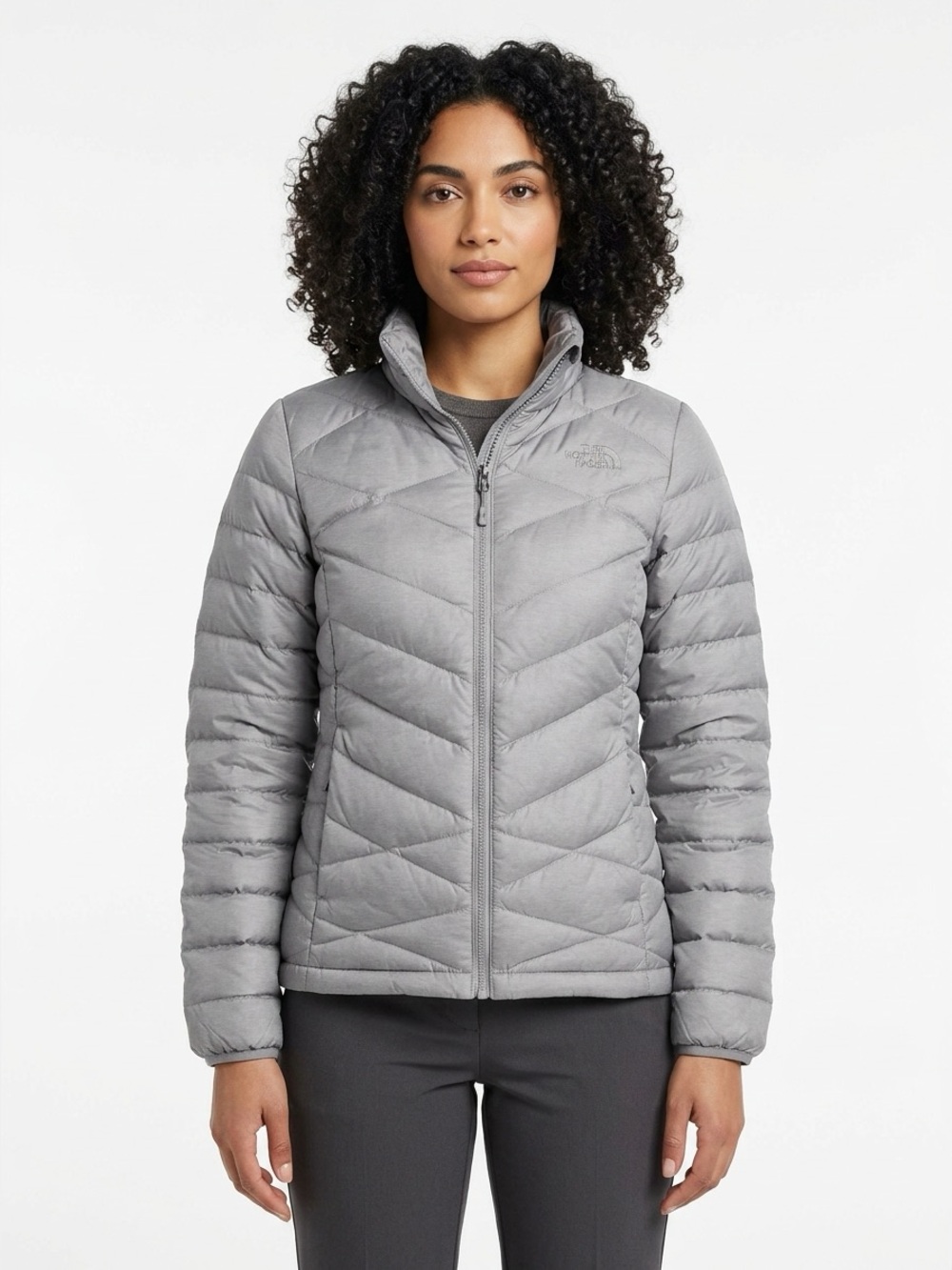 The North Face Puffer Jacket 550 Fill Chevron Down Grey S